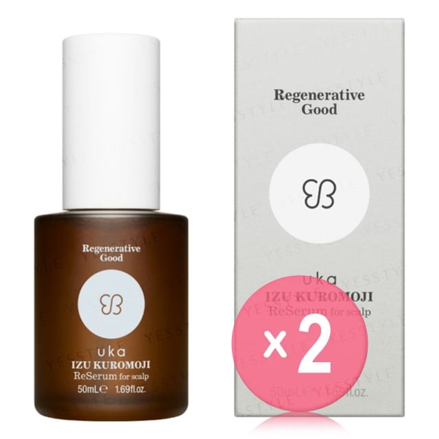 uka-IZU KUROMOJI Re Serum For Scalp 2pcs Bundle Set