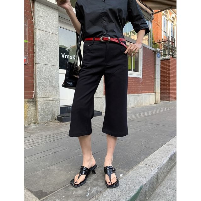 Ukiyo-Low Waist Flared Jorts