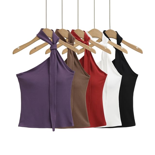 Ulark-Halter Plain Padded Top
