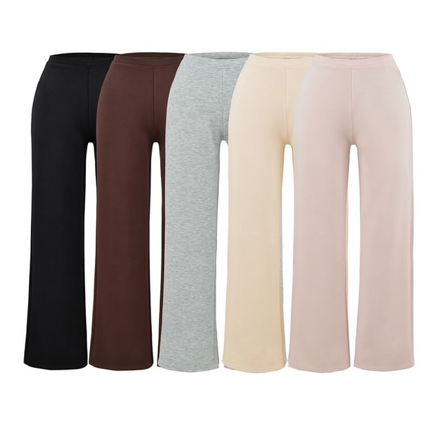 Ulark-High Waist Plain Flared Pants