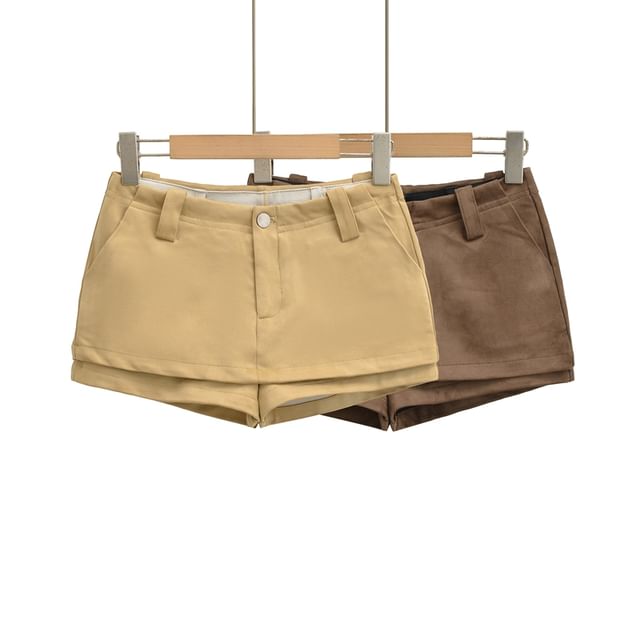 Ulark-Mid Rise Plain Skorts