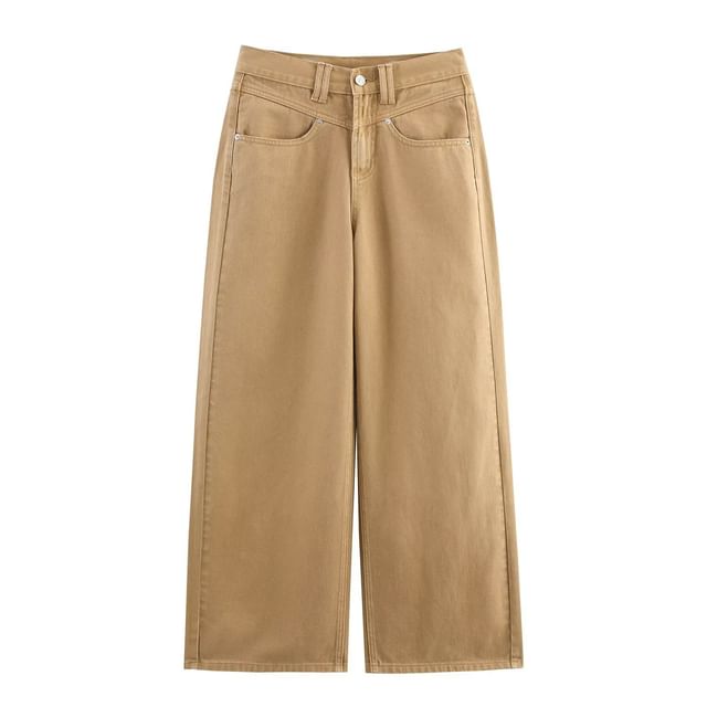 Ulark-Plain Loose Fit Jeans