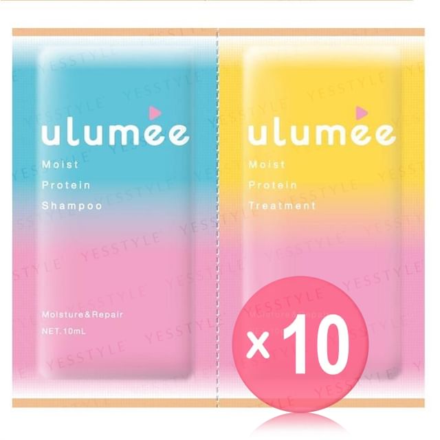 ulumee-Moist Protein Shampoo Treatment Trial Set 10pcs Bundle Set