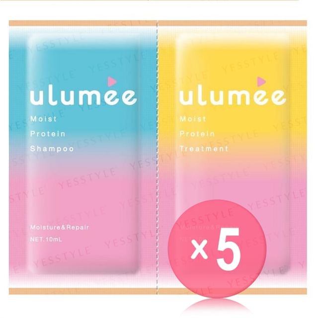 ulumee-Moist Protein Shampoo Treatment Trial Set 5pcs Bundle Set