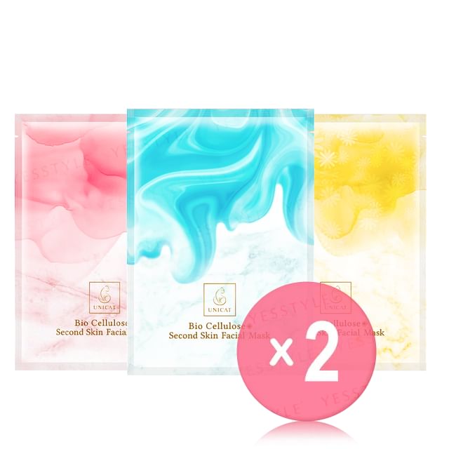 UNICAT-Bio Cellulose Second Skin Facial Mask 2pcs Bundle Set