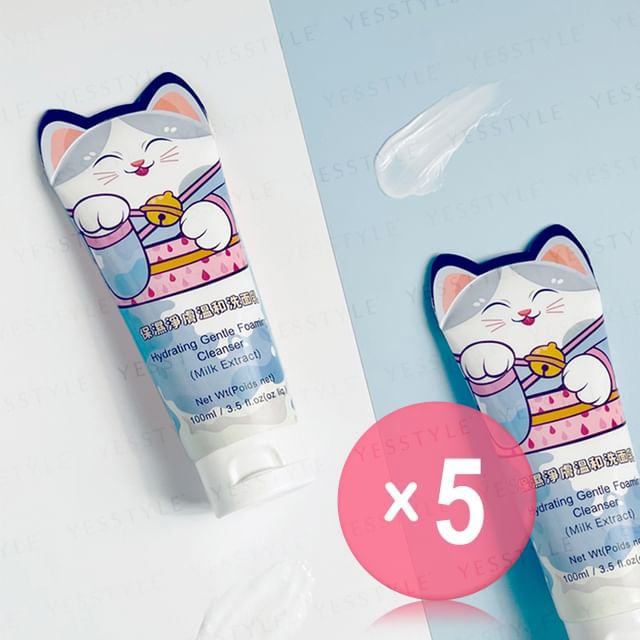 UNICAT-Milk Extract Hydrating Gentle Foaming Cleanser 5pcs Bundle Set