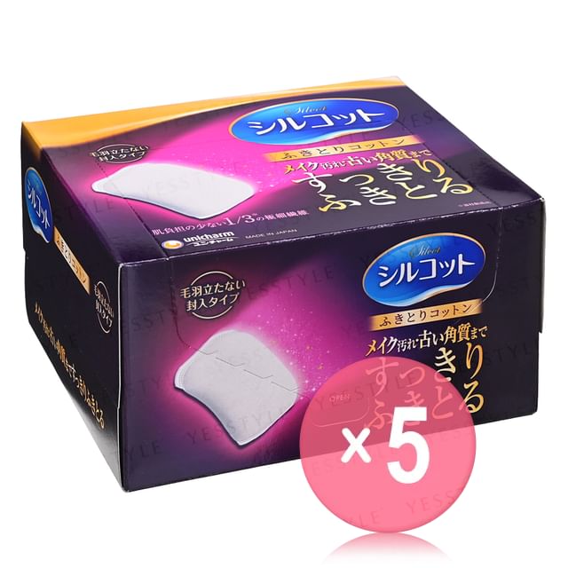 Unicharm-Silcot Silky Touch Wipping Cotton Pad 5pcs Bundle Set