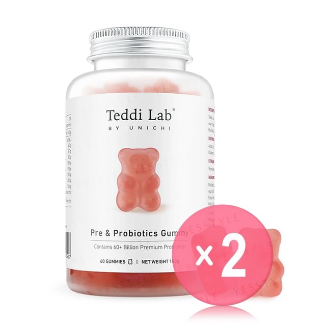 Unichi-Teddi Lab Pre Probiotics Gummy 2pcs Bundle Set