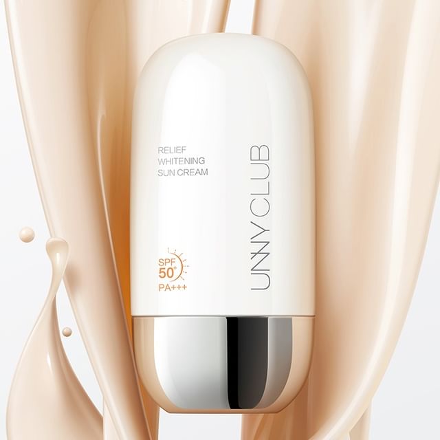 UNNY CLUB-Relief Whitening Tinted Sun Cream SPF50 PA - Crème solaire teintée éclaircissante