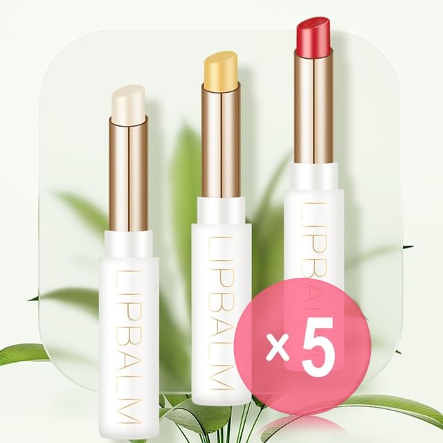 UORAM-Hydrogel Moisturizing Lip Balm - 3 Types 5pcs Bundle Set