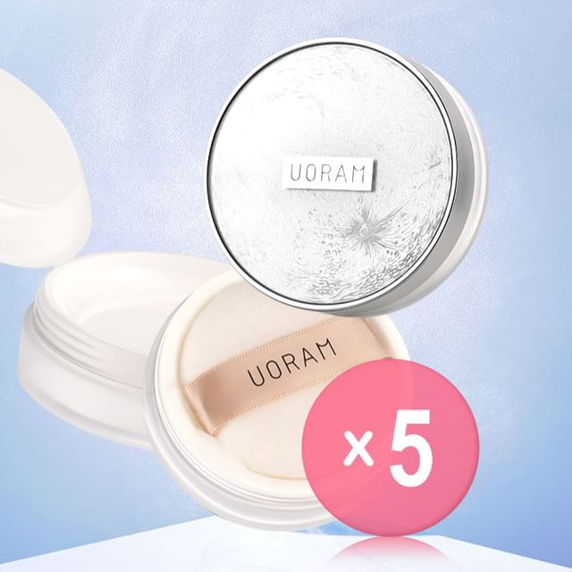 UORAM-Lightweight Setting Powder - 2 Types 5pcs Bundle Set