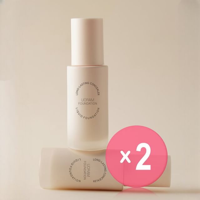 UORAM-Long-Lasting Concealer Liquid Foundation - 2 Shades 2pcs Bundle Set