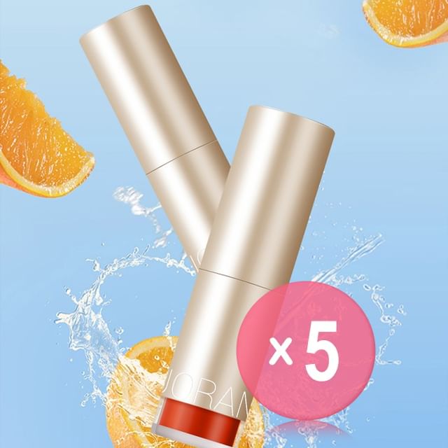 UORAM-Watery Temperature Changing Lipstick - 3 Colors 5pcs Bundle Set