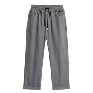 Urtishia-Drawstring Waist Plain Wide Leg Pants