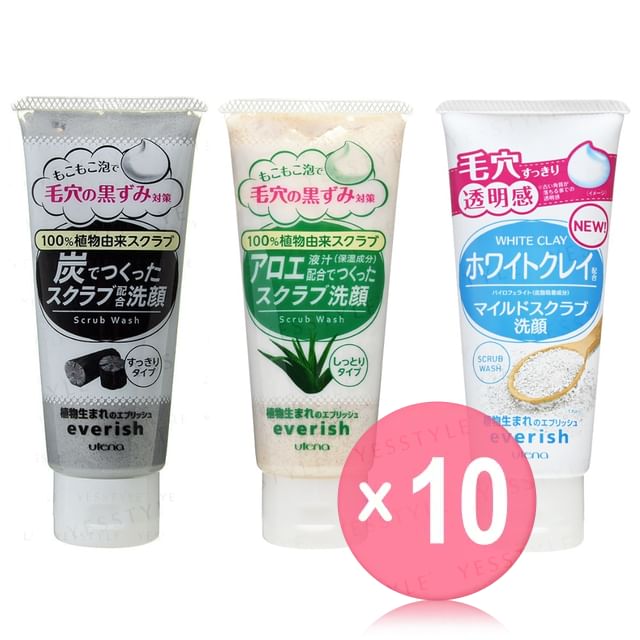 Utena-Everish Scrub Wash 10pcs Bundle Set