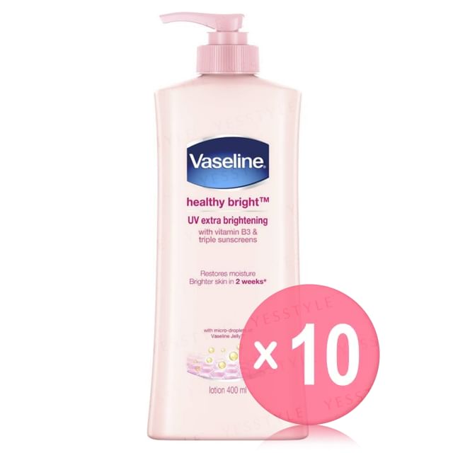 Vaseline-Healthy Bright UV Extra Brightening Lotion 10pcs Bundle Set