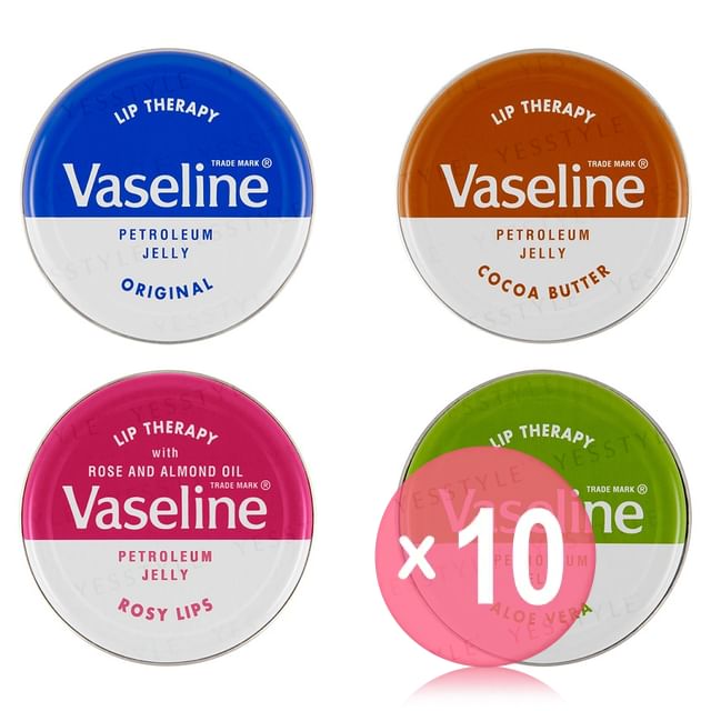 Vaseline-Lip Therapy Tin 10pcs Bundle Set