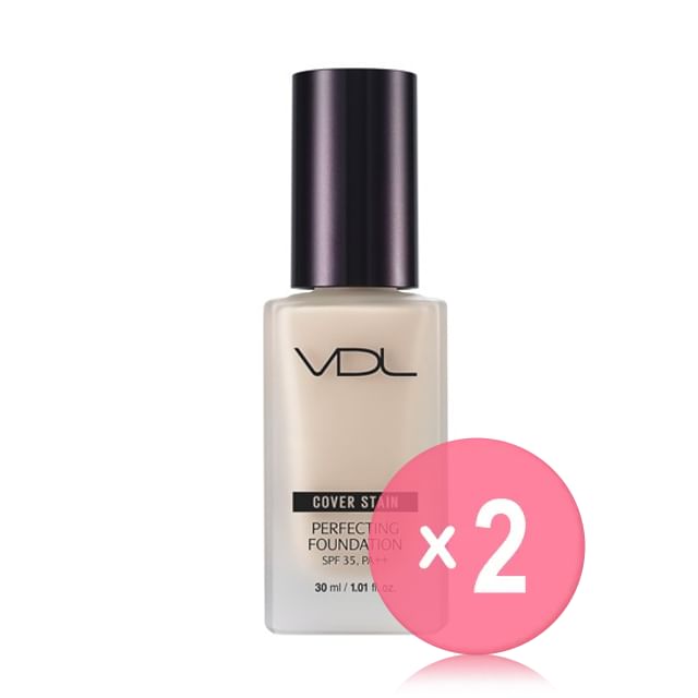 VDL-Cover Stain Perfecting Foundation - 5 Colors 2pcs Bundle Set