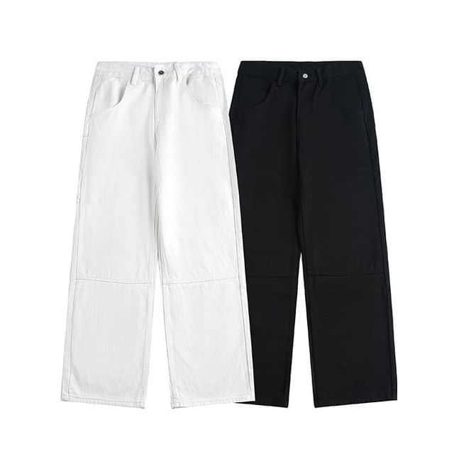 VEAZ-Mid Rise Plain Loose Fit Pants