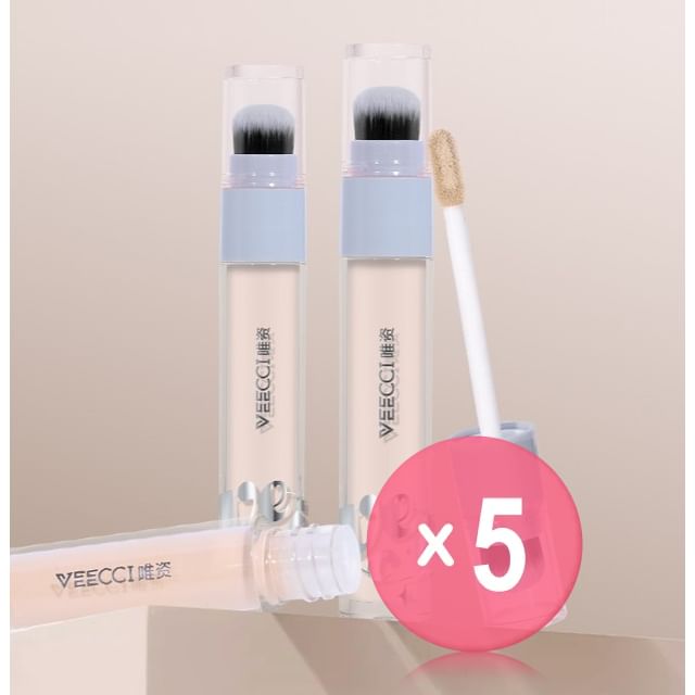 VEECCI-Dual-Ended Evenly Matched Concealer - 3 Shades 5pcs Bundle Set