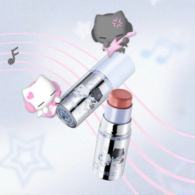VEECCI-Note Pudding Edition Velvet Lip Cheek Multi-Purpose Stick - 3 Colors