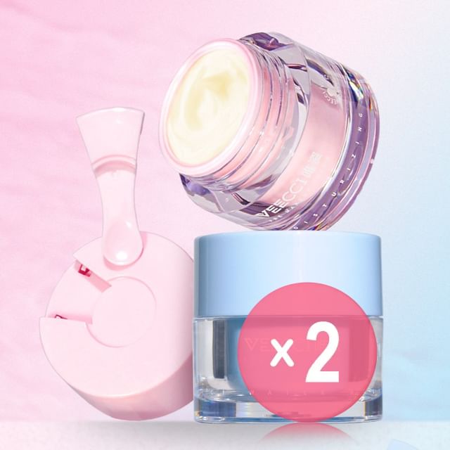 VEECCI-Refreshing Moisturzing Pre-Makeup Essence Cream - 2 Types 2pcs Bundle Set