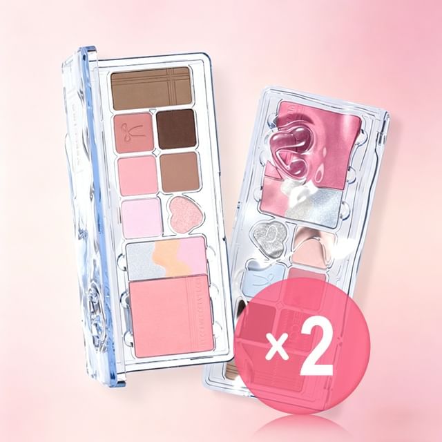 VEECCI-The Multi-Play Eyeshadow Palette - 2 Types 2pcs Bundle Set