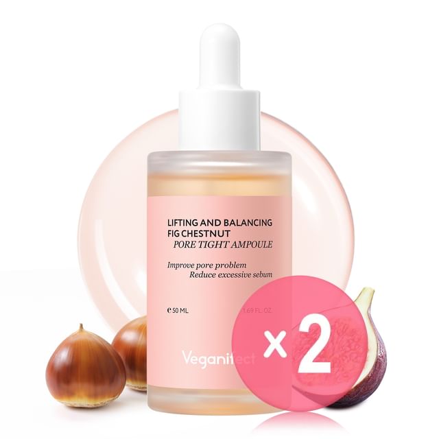 Veganifect-Lifting And Balancing Fig Chestnut Pore Tight Ampoule 2pcs Bundle Set
