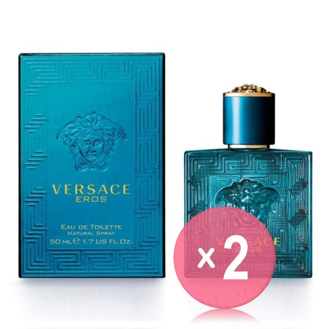 Versace-Eros Eau De Toilette 2pcs Bundle Set