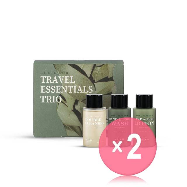 VILLAGE 11 FACTORY-Will Refresh Travel Essentials Trio 2pcs Bundle Set