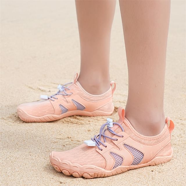 viseren-Mesh Panel Drawstring Unisex Water Sneakers