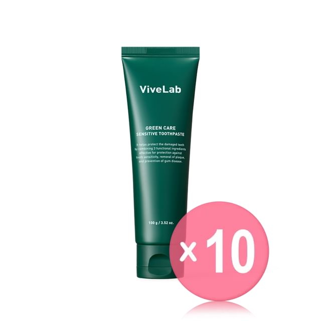 ViveLab-Green Care Sensitive Toothpaste 10pcs Bundle Set