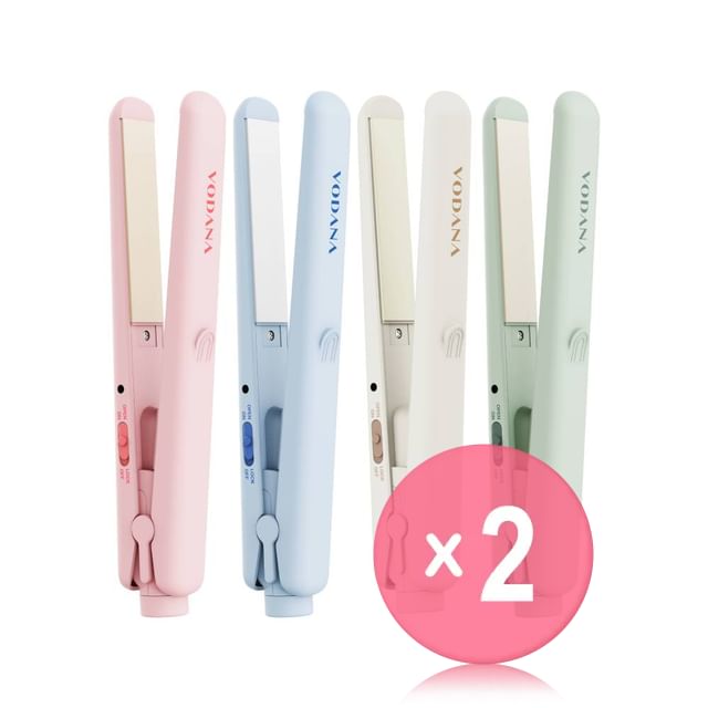 vodana-Pocket Mini Flat Iron - 4 Types 2pcs Bundle Set