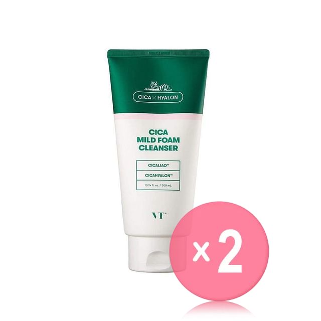 VT-Cica Mild Foam Cleanser 2pcs Bundle Set
