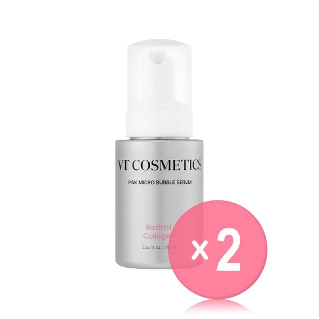 VT-Retinol Collagen Pink Micro Bubble Serum 2pcs Bundle Set