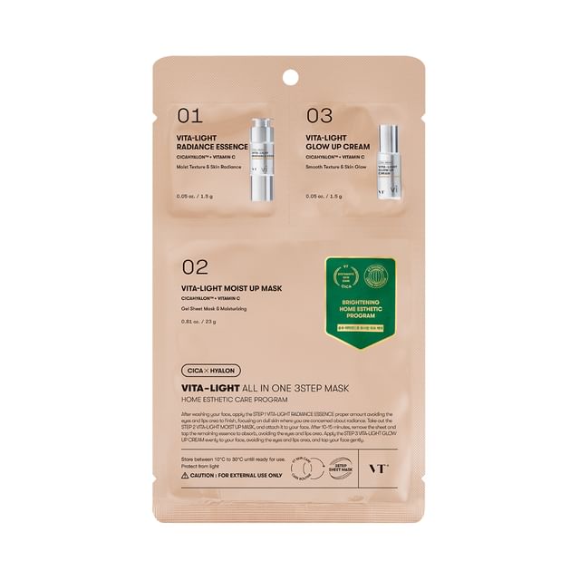 VT-Vita-Light All In One 3step Mask - Masque tout-en-un en 3 étapes