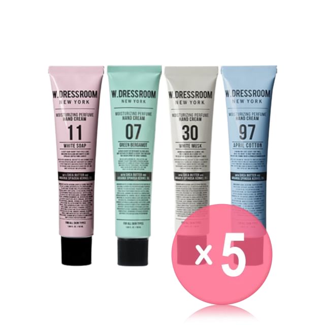 W-DRESSROOM-Moisturizing Perfume Hand Cream - 7 Types 5pcs Bundle Set
