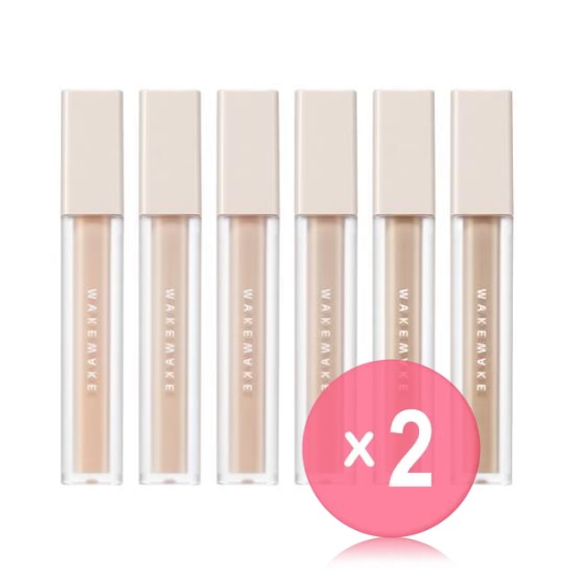 WAKEMAKE-Defining Cover Concealer - 6 Colors 2pcs Bundle Set