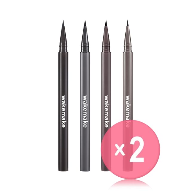 WAKEMAKE-Real Defining Brush Liner - 4 Colors 2pcs Bundle Set