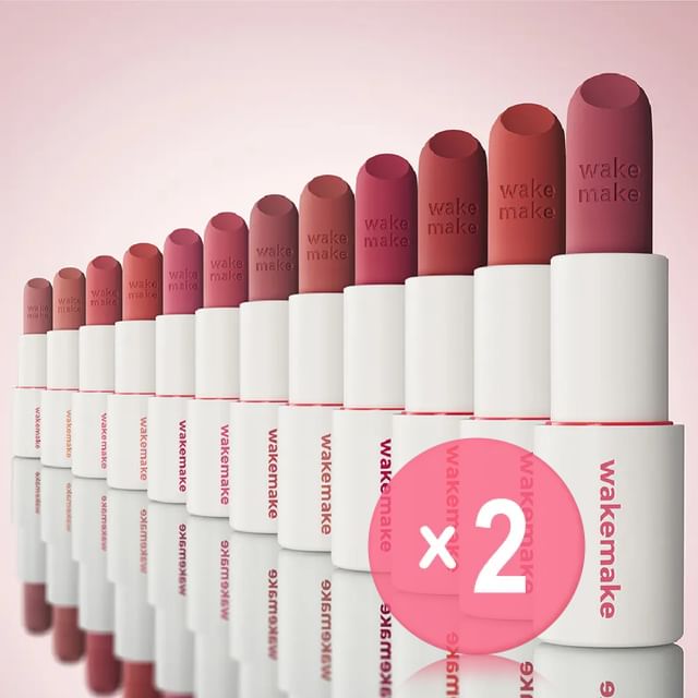 WAKEMAKE-Soft Blurring Balm Stick - 10 Colors 2pcs Bundle Set