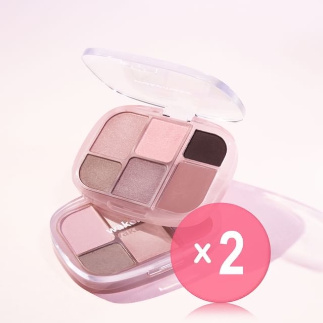 WAKEMAKE-Soft Sheer Multi Palette - 11 Types 2pcs Bundle Set