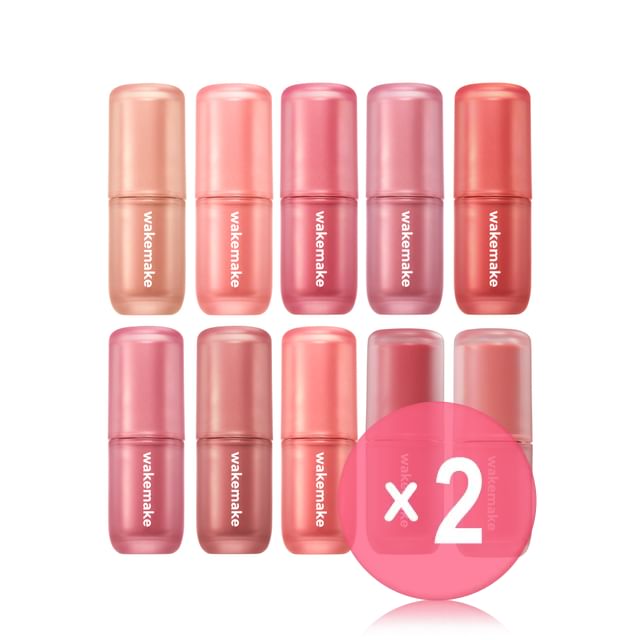 WAKEMAKE-Water Blurring Layer Tint - 10 Colors 2pcs Bundle Set