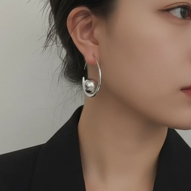 Wandoli-Ball Hoop Earring