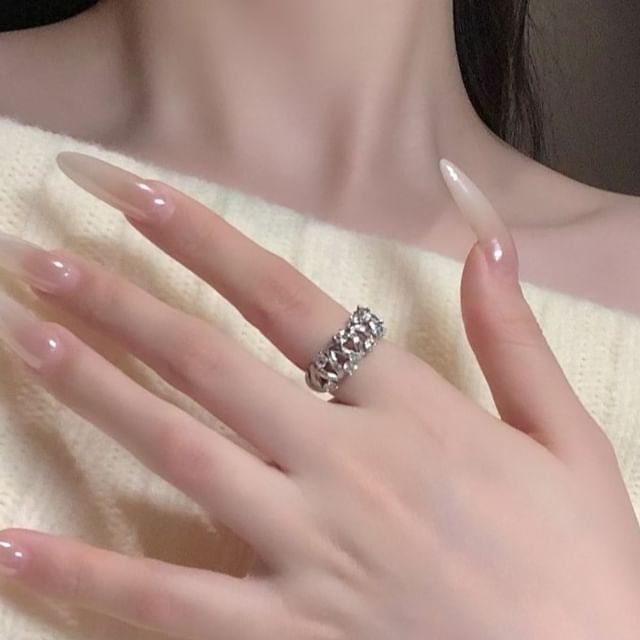 Wandoli-Brush Alloy Open Ring
