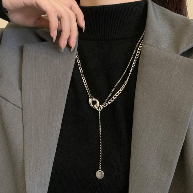 Wandoli-Chain Lariat Necklace