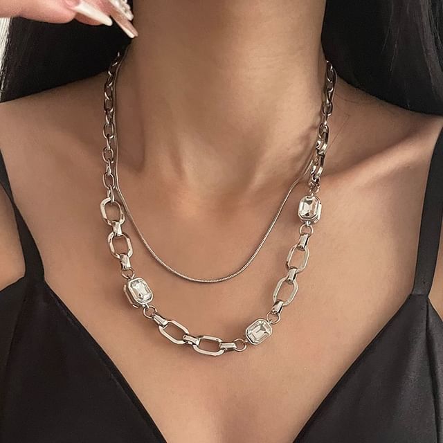 Wandoli-Layered Gemstone Necklace
