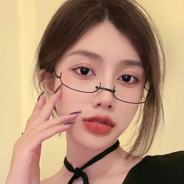 Wandoli-Lower Metal Half Frame Eyeglasses Frame