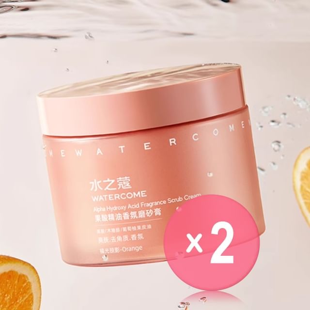 WATERCOME-Alpha Hydroxy Acid AHA Fragrance Scrub 2pcs Bundle Set