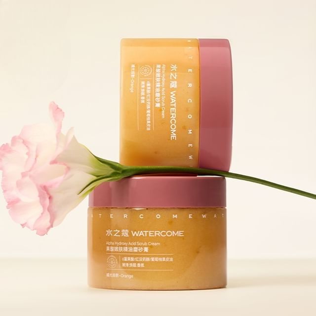 WATERCOME-Alpha Hydroxy AcidAHA Rejuvenating Scrub Cream - Crème exfoliante rajeunissante à lacide alpha-hydroxy AHA - 2 saveurs