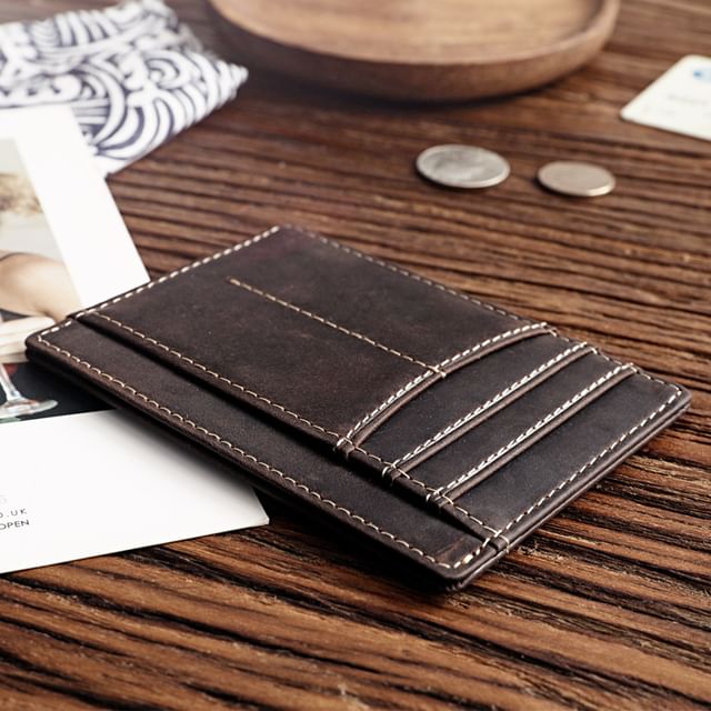 Wavecho-Faux Leather Card Holder